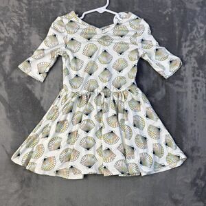 DotDot Smile Baby Girls Dress Size 2T Seashell V-Neck Flowy  Beach Vaca NEW